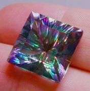 Prismatic! 27.42ct heavy flashing rainbow Mystic Quartz!