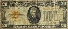 $20 1928 Gold Certificate.