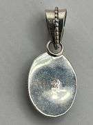 925 Native American Oval Shape Turquoise Pendant