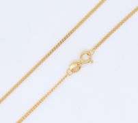 14kt Yellow gold Curb link chain necklace