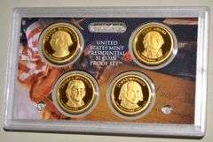 9 2007-2015 Presidential Dollar Proof Sets