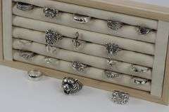 Sterling Silver .925 Curated Ring Assortment Various Sizes & Styles (20 Ring Lot)