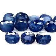 10.75ct cobalt blue Sapphire set from Madagascar -Heated only!!!