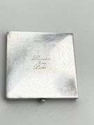 Sterling Silver Engraved Wadsworth Vanity Case Powder Compacts