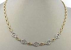 Fun 14K W&Y Claddaugh Necklace