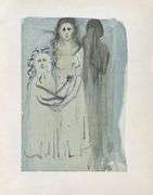 Highly Collectible Salvador Dali Original Color Engraving from The Divine Comedy