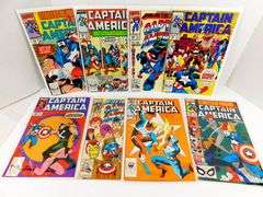 8 Captain America Marvel Comic Books