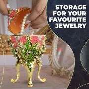 Pink Lilies of the Valley Easter Egg Replica – Extra Large with Crown