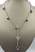 Di Modolo Icon collection purple quartz and rock crystal station lariat necklace