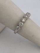 CERTIFIED BRAND NEW LADIES 14K WHITE GOLD AND DIAMOND BAND