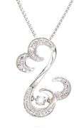 925 Sterling silver Jane Seymore diamond necklace