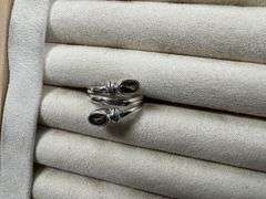 Sterling Silver Gemstone Ring Size 6