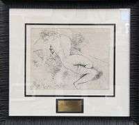 Highly Collectible and Rare Marc Chagall Antique Hand-Signed Drypoint Etching