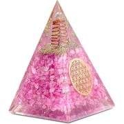 Rose Quartz Spiritual Meditation Pyramid