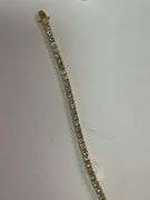 CERTIFIED BRAND NEW 14K YELLOW GOLD DIAMOND TENNIS BRACELET