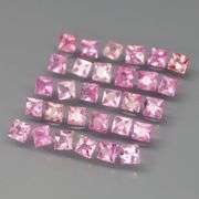 Radiant princess cut! 3ct pure pink Sapphire set!