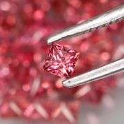 Exquisite 3.42ct set of rare pink Malaya Garnets