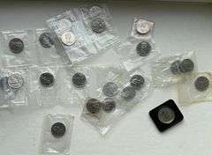 Twenty Five Mainly 1968 1969 Sealed Unc Canadian Dollars.