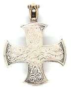 925 Sterling silver Konstantino cross pendant