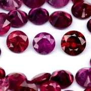 Heavy! 17.07ct violet red Rhodolite Garnet set!