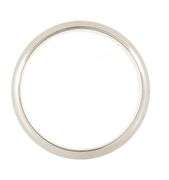 Polished 4.0MM Wedding Band Ring in Platinum