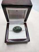 Natural Emerald Gemstone Beads, pendent: 925 Sterling Silver, Pave Diamond Accent Jewelry,