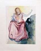 Highly Collectible Salvador Dali Original Color Engraving from The Divine Comedy