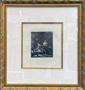 Extremely Rare and Collectible Antique Etching After Rembrandt, c. 1880