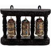 Spinning Tibetan Prayer Wheel