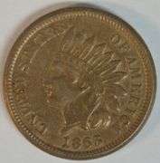 Sharp AU 1863 Indian Head Cent. Full strike
