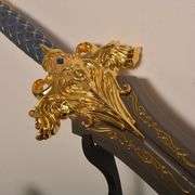 Vintage-Style Stainless Steel Lion Head Sword