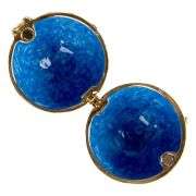 3.5" Crowned Fabergé Egg Replica Jewelry Box – Blue Enamel & Crystal