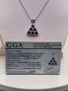 Magnificent Tanzanite Pendent in Silver – GGA Certified, size:18