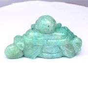 Investment sized 217.10ct real untreated Grandidierite Buddha!