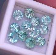 Dazzling 9.30ct set of high fire Cambodian Zircon