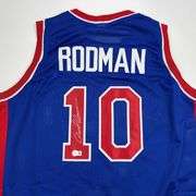 Autographed Dennis Rodman Detroit Jersey with COA
