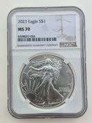 2023 American Silver Eagle, NGC MS70
