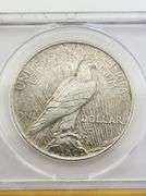 1924 Silver Peace Dollar, ANACS MS60 Details Cleaned