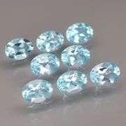 Large 11.56ct vivid Swiss blue Topaz set