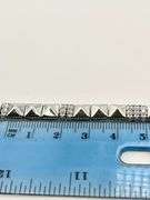 925 Sterling Silver Alternative Polished Pyramid link With Crystal Pave Bracelet