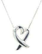Tiffany & co Paloma Picasso loving heart pendant on chain