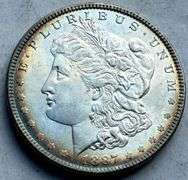 1887  Unc BU Morgan