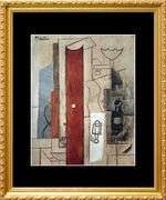 Colectible Pablo Picasso, Guitar, Gas Jet and Bottle