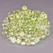 Brilliant! 100 gemstones! 3.60ct untreated lime green Peridot set!