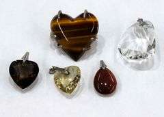 Brag Bag of Gemstone Hearts