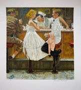 Exclusive Norman Rockwell Signed Limited Edition Lithograph "After The Prom" with Pubilshers Certifi
