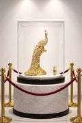 24k Golden Peacock Swarovski Luxury Collector Piece