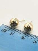14KT Yellow Gold Ball Stud Earrings