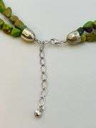 Jay King DTR 925 Sterling Silver Mojave Green Turquoise Beads Double Strand Necklace