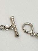 925 Sterling Silver Long Round Turquoise Beads With Smaller Spacer Beads And Silver Link Necklace